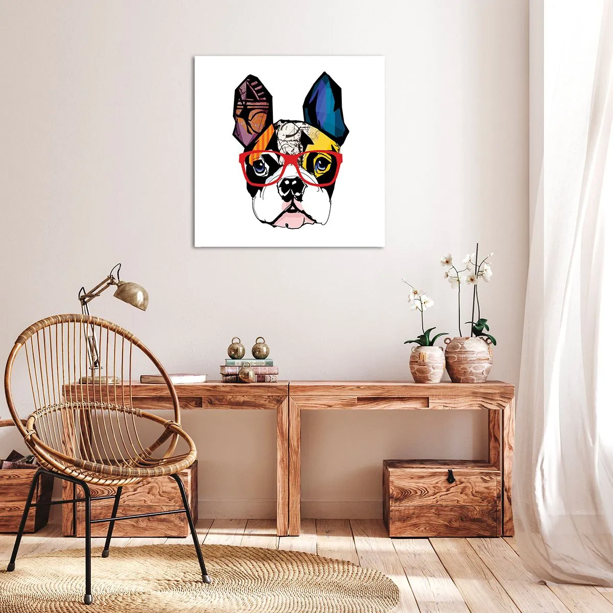 Quadro em tela - Intelectual - 30x30 cm