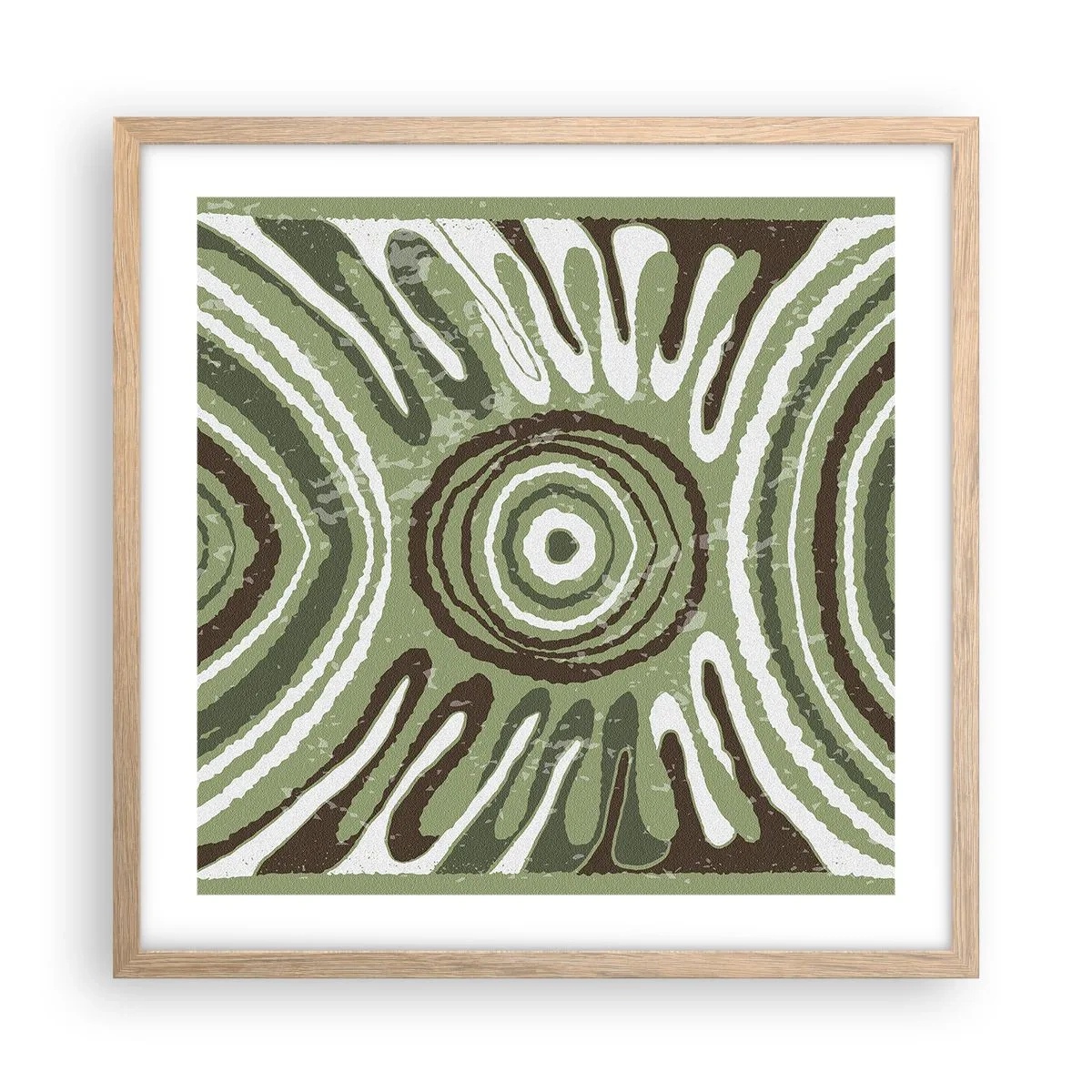 Pôster com moldura de carvalho claro - Uma explosão de emoções - 50x50 cm