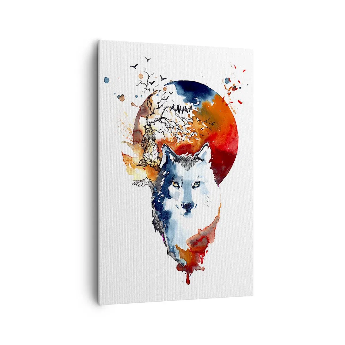 Quadro em tela - Nariz a nariz com a noite - 80x120 cm