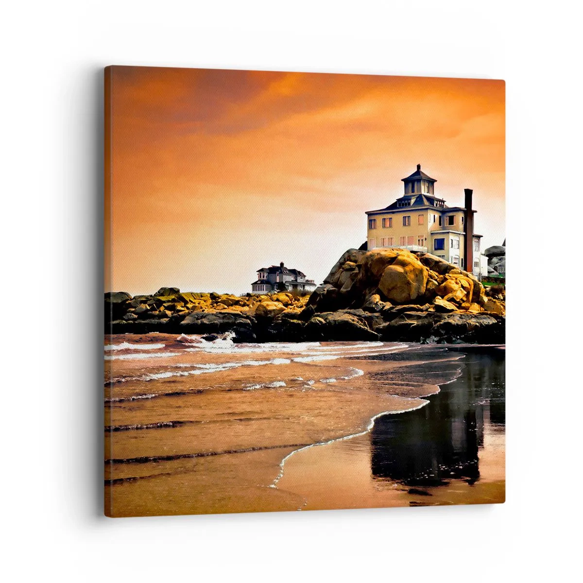 Quadro em tela - Elegância da Costa Oeste - 40x40 cm