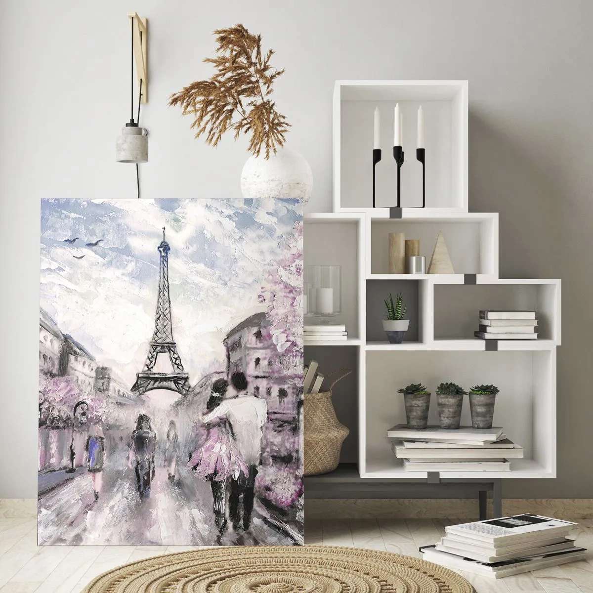 Quadro em vidro - Como for se apaixonar, somente em... - 50x70 cm
