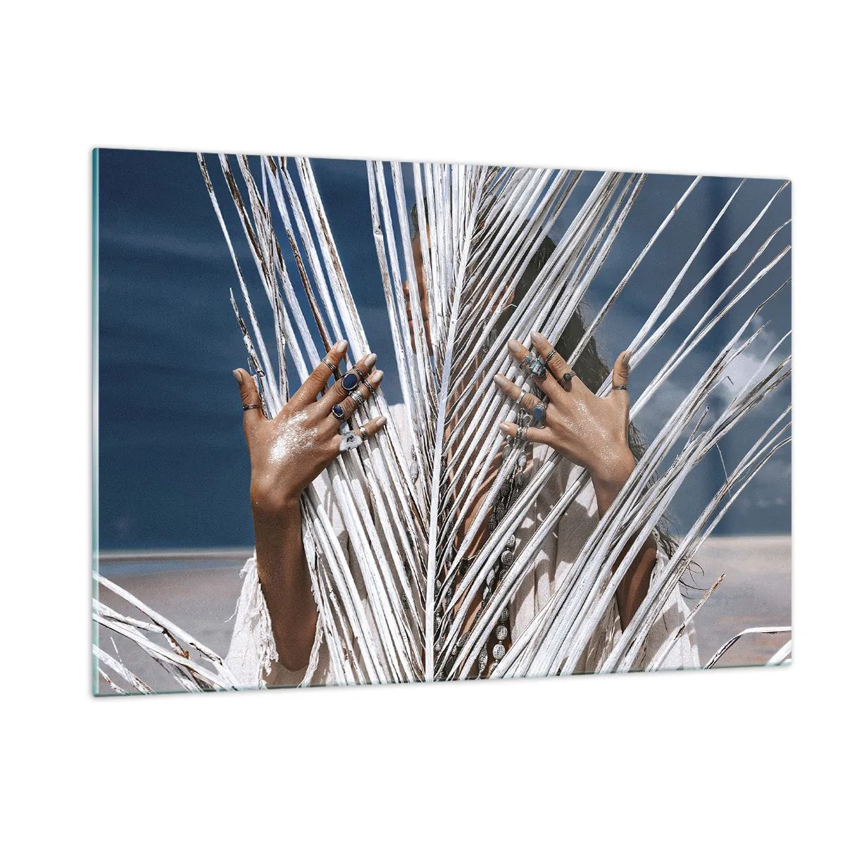 Quadro em vidro - A xamã - 120x80 cm