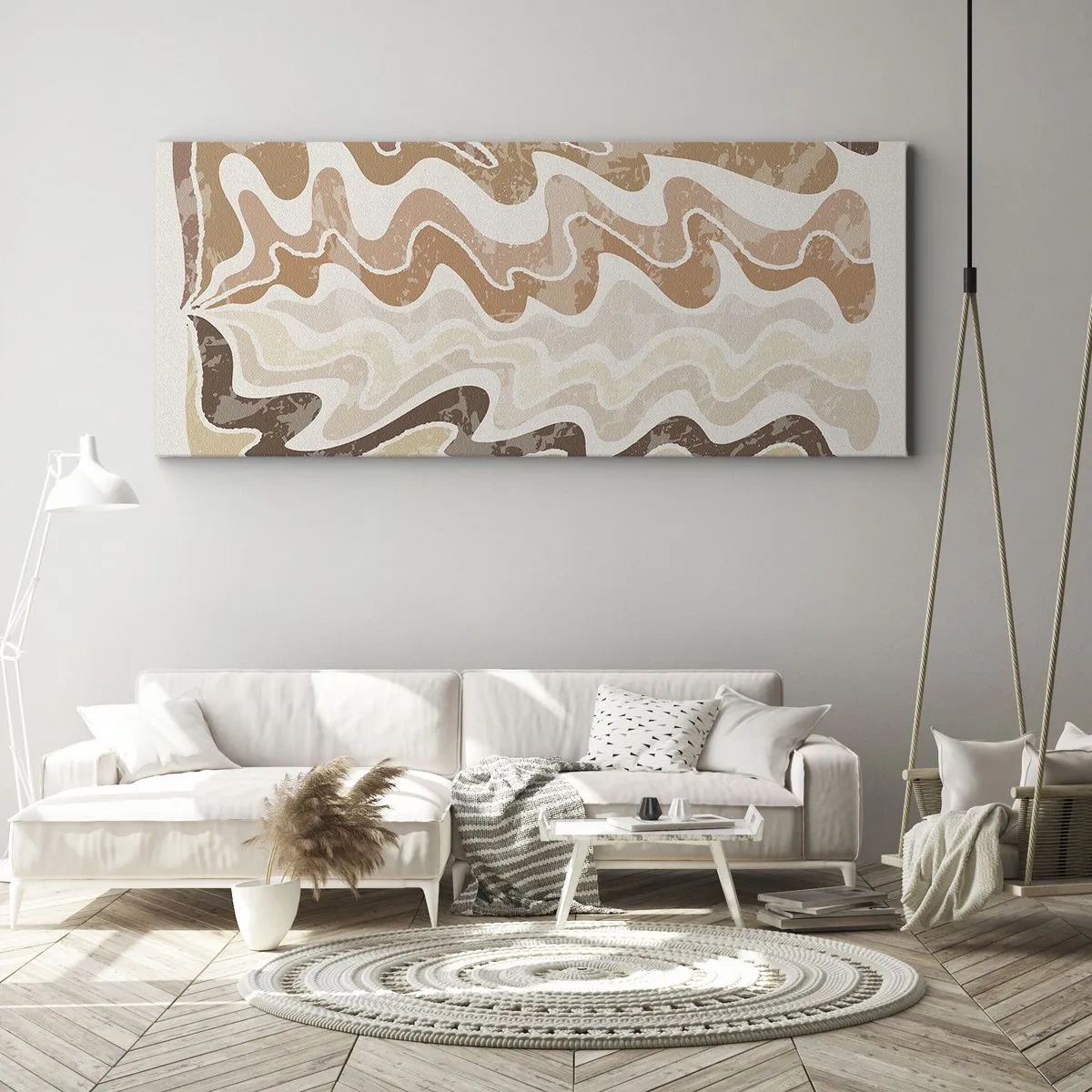 Quadro em tela - Boa energia – boas emoções - 120x50 cm