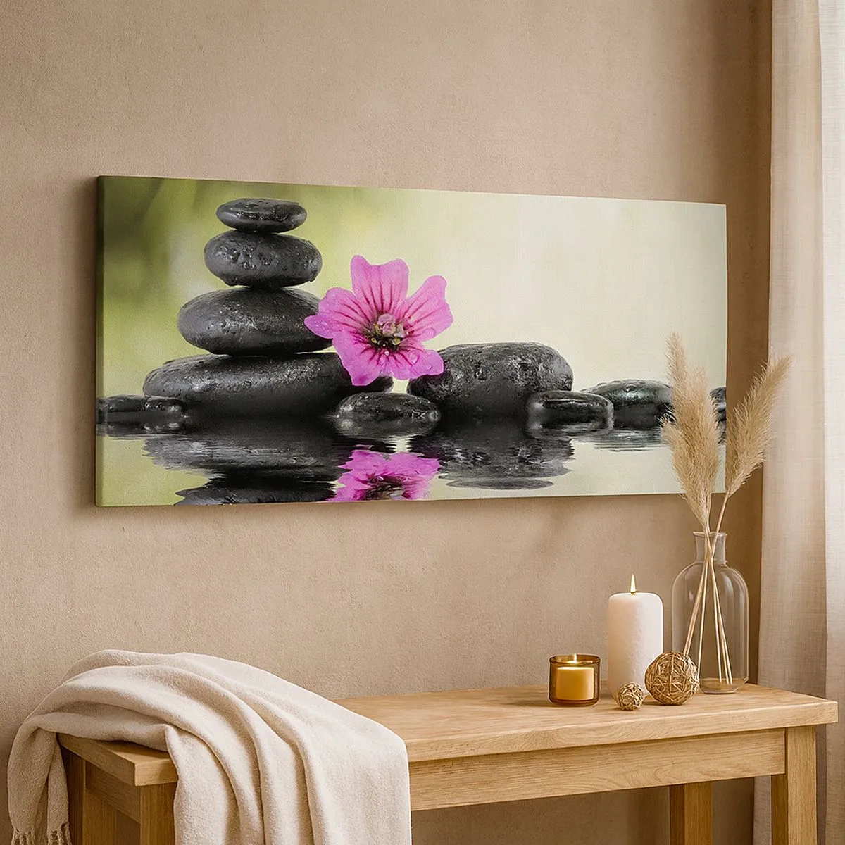 Quadro em tela - Tempo para a alma - 100x40 cm