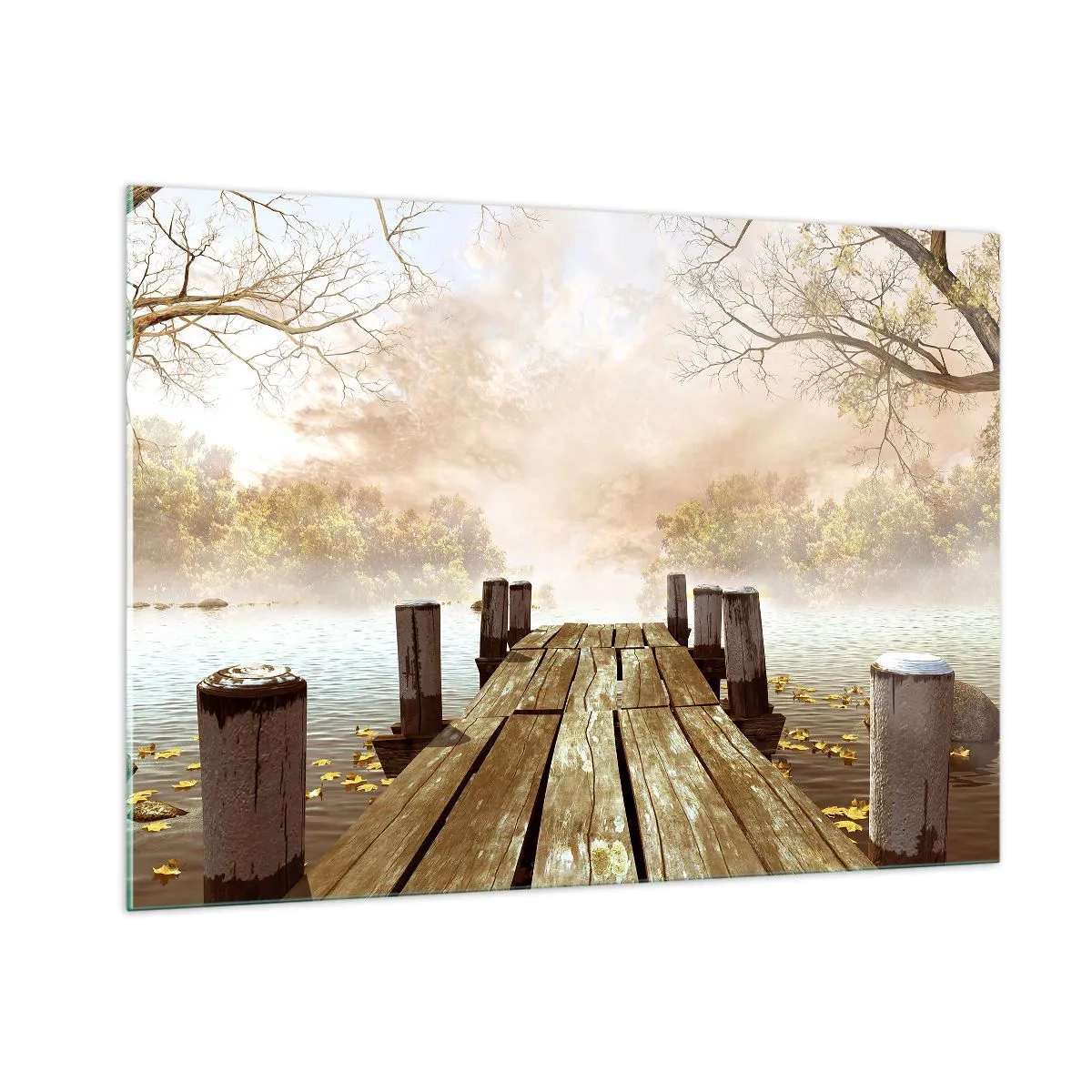 Quadro em vidro - A leve tristeza do outono - 100x70 cm