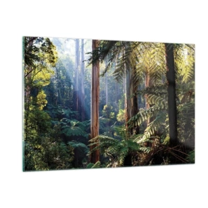 Quadro em vidro - Um conto de fadas da floresta - 120x80 cm