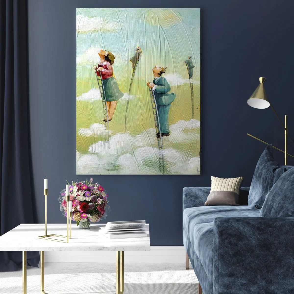 Quadro em vidro - Por trás do seu sonho - 50x70 cm