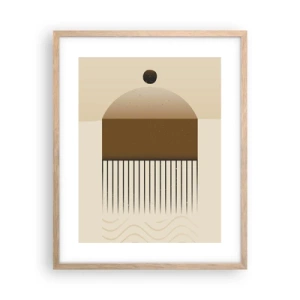 Pôster com moldura de carvalho claro - Diferentes estados - 40x50 cm