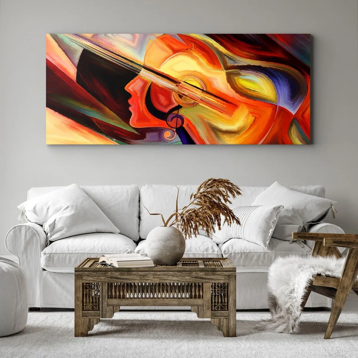 Quadro em tela - Está tudo bem - 100x40 cm