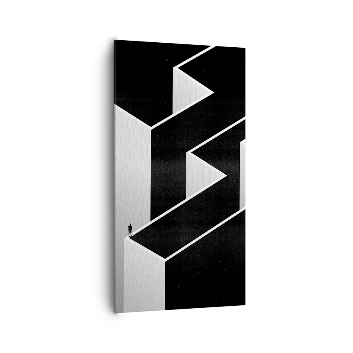 Quadro em tela - Solidão no topo - 65x120 cm