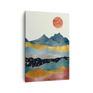 Quadro em tela - As camadas do mundo - 70x100 cm