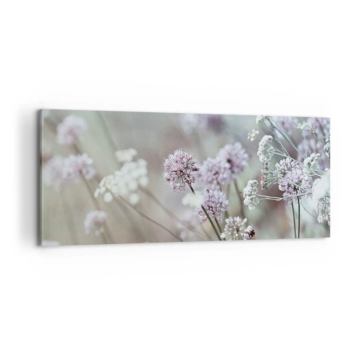 Quadro em tela - Doce delicadeza das ervas - 100x40 cm
