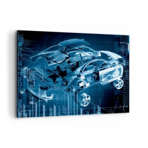 Quadro em tela - Anatomia da engenharia - 120x80 cm