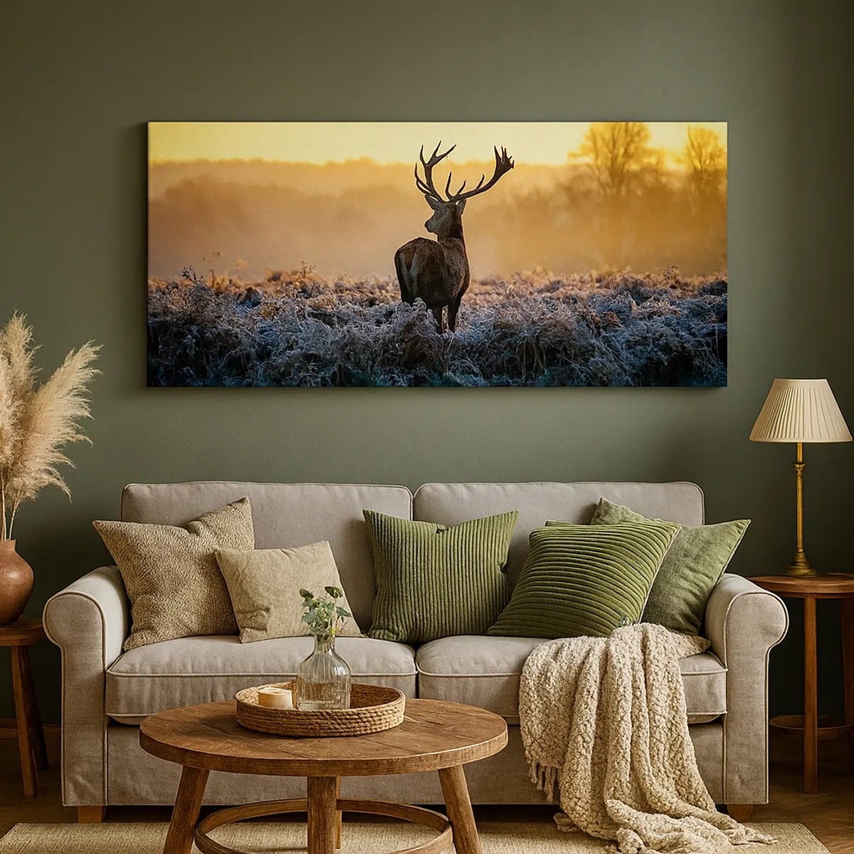 Quadro em tela - Coroado em sua terra - 30x30 cm