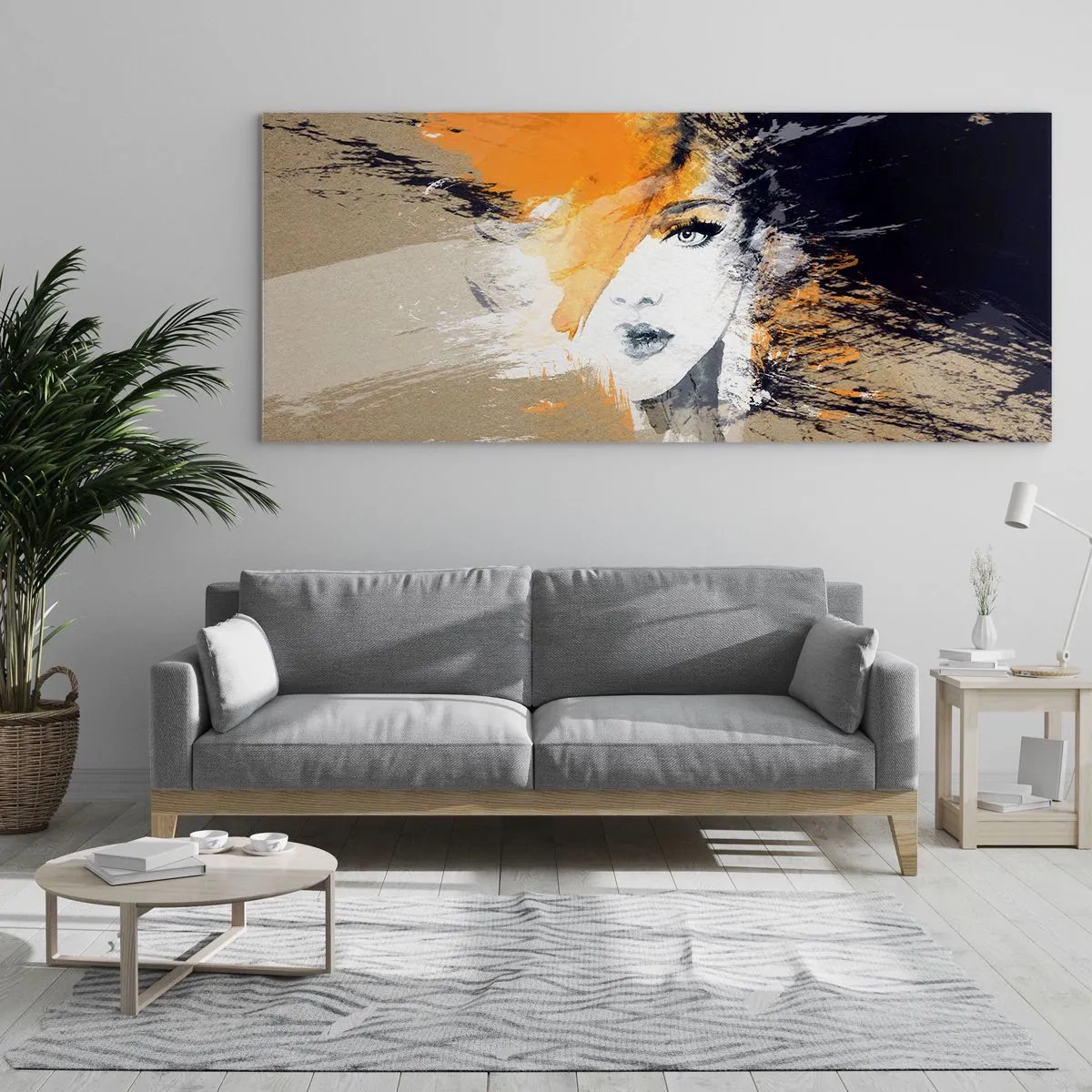 Quadro em vidro - E fez-se a luz - 90x30 cm