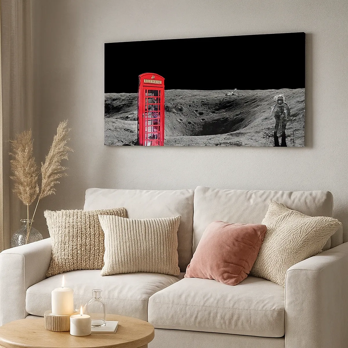 Quadro em tela - Piada espacial - 30x30 cm