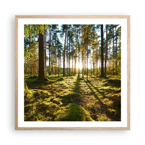 Pôster com moldura de carvalho claro - ...Além das sete florestas - 60x60 cm