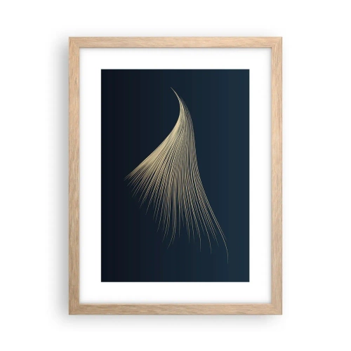 Pôster com moldura de carvalho claro - Como o cabelo de um anjo - 30x40 cm
