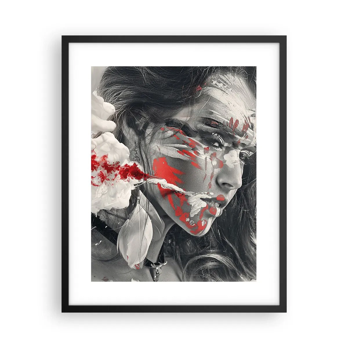 Pôster com moldura preta - Nos fumos do absurdo - 40x50 cm