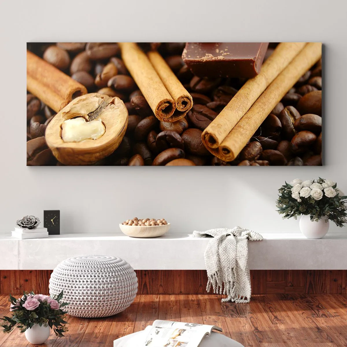 Quadro em tela - Concerto de aromas - 120x50 cm