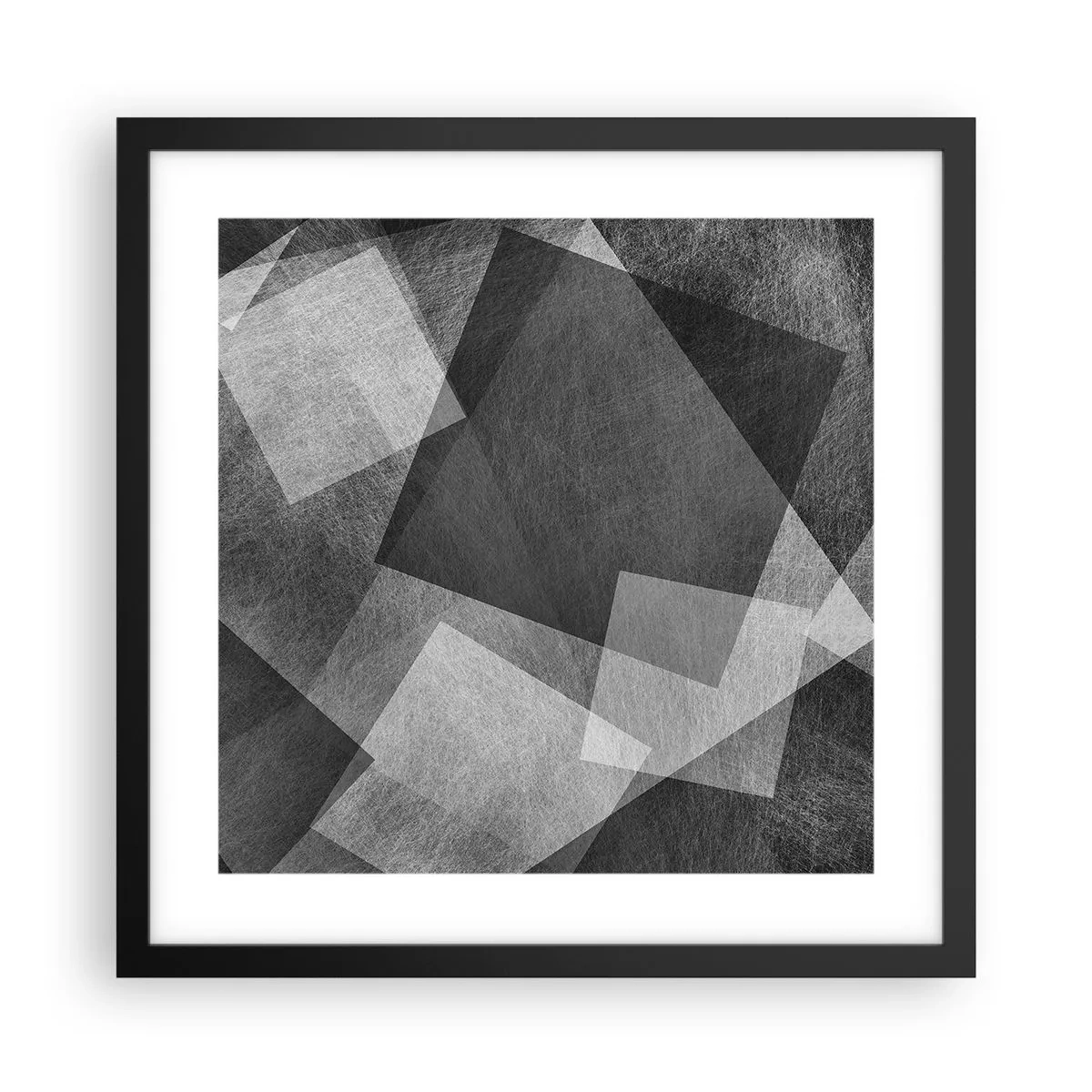 Pôster com moldura preta - Um eterno símbolo da durabilidade e da ordem - 40x40 cm