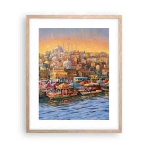 Pôster com moldura de carvalho claro - Conto de Istambul - 40x50 cm