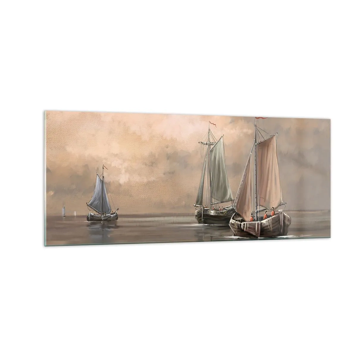 Quadro em vidro - Regresso dos marinheiros - 100x40 cm