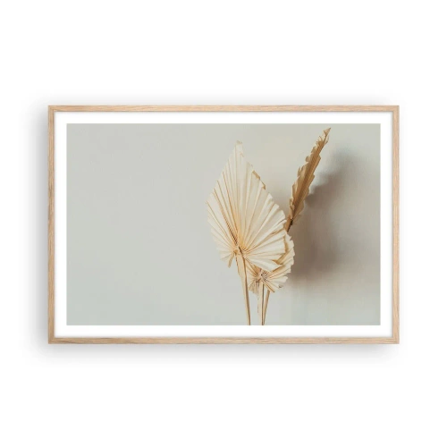 Pôster com moldura de carvalho claro - Quando precisas de alívio - 91x61 cm