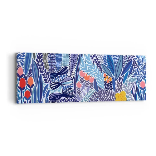 Quadro em tela - Jardim Havaiano - 90x30 cm