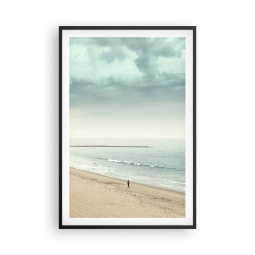 Pôster com moldura preta - Em busca da paz - 61x91 cm