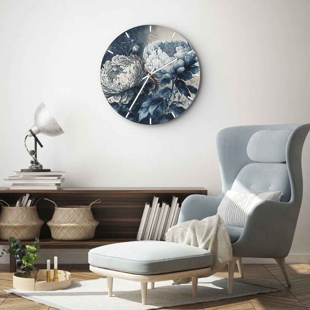 Relógio de parede - Relógio em vidro - Casal que combina - 40x40 cm