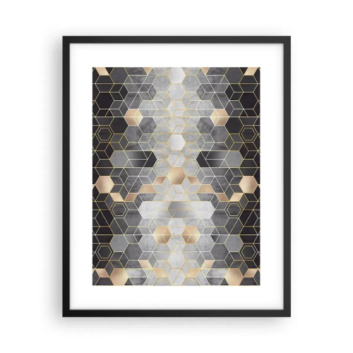 Pôster com moldura preta - Composição do diamante - 40x50 cm