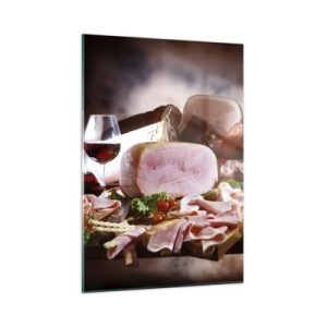 Quadro em vidro - Um sonho culinário com uma jarra - 50x70 cm