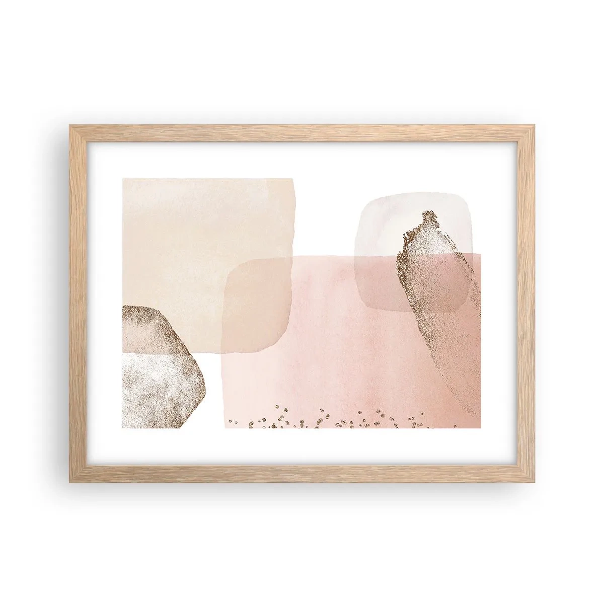 Pôster com moldura de carvalho claro - Olhar através da cor - 40x30 cm