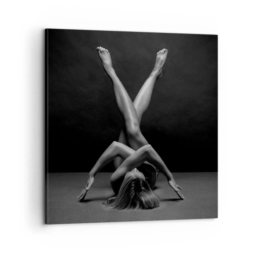 Quadro em tela - Geometria da nudez - 60x60 cm