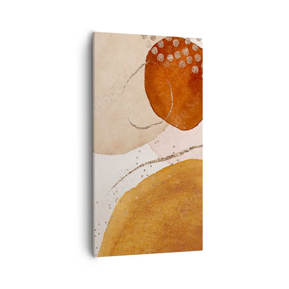 Quadro em tela - Redondeza e movimento - 55x100 cm