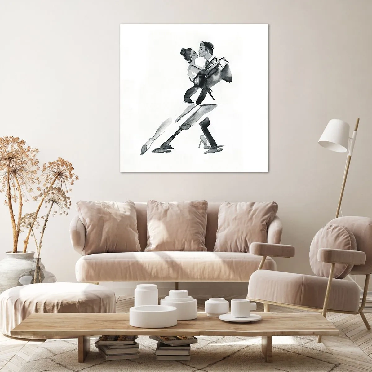 Quadro em tela - Num só ritmo - 70x70 cm