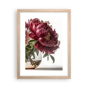 Pôster com moldura de carvalho claro - Em plena floração de beleza - 30x40 cm