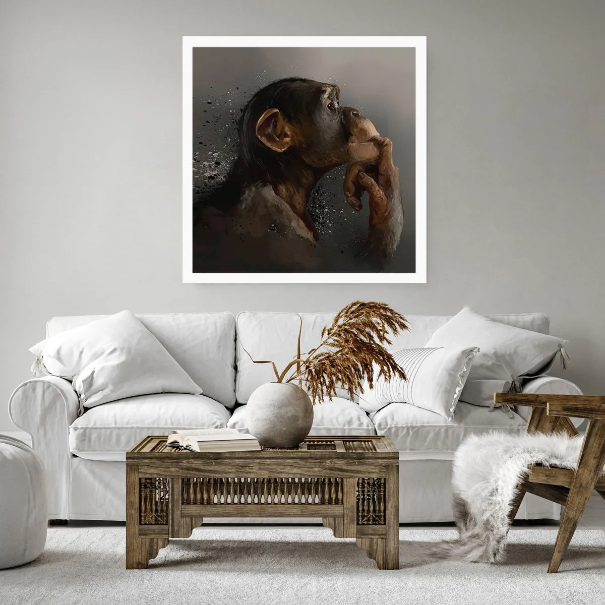 Pôster - Certamente um pensador - 60x60 cm