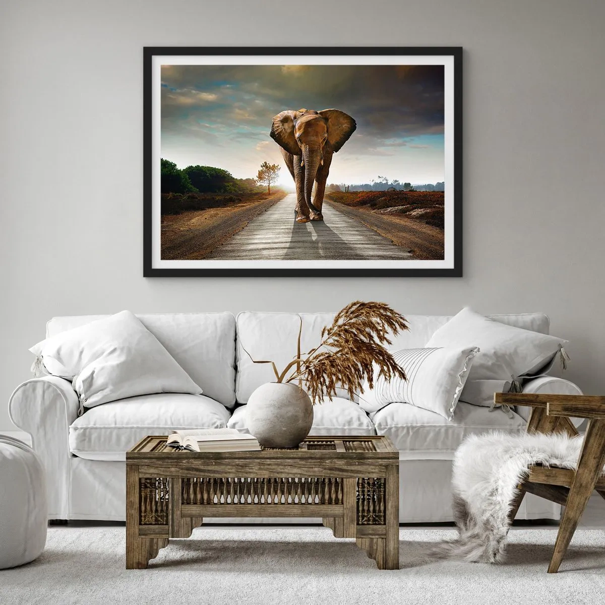 Pôster com moldura preta - Não faz parte da composição da porcela - 50x40 cm