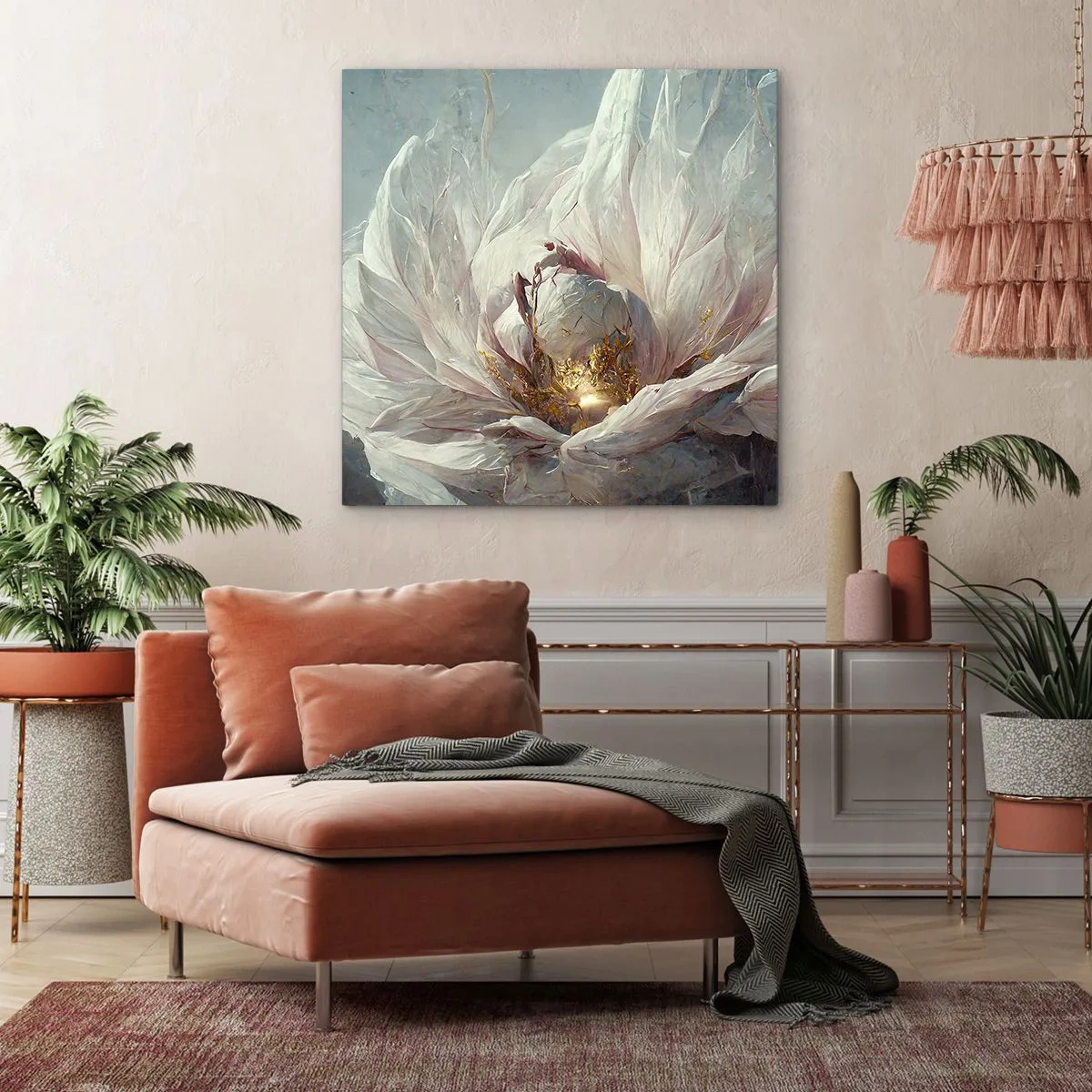 Quadro em tela - Floresce uma vez a cada cem anos - 30x30 cm