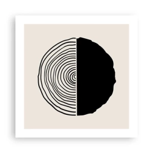 Pôster - Meio a meio - 50x50 cm