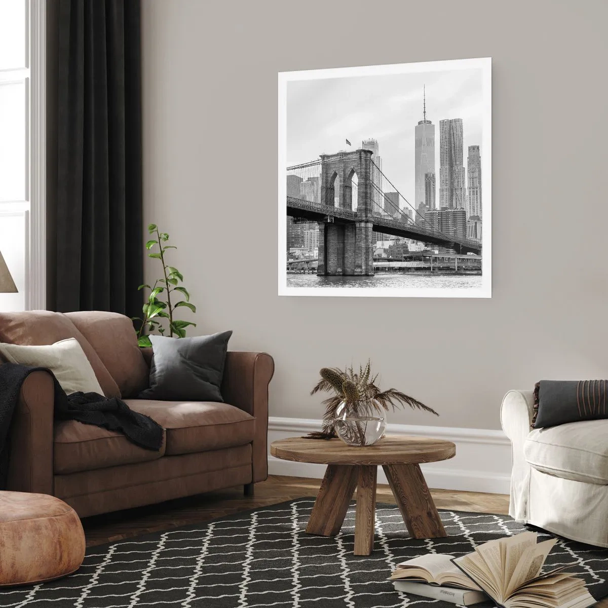 Pôster - Vibrações de Nova York - 30x30 cm