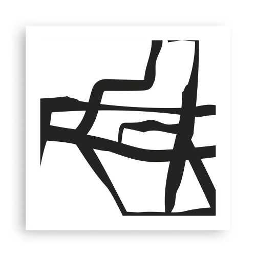 Pôster - Projeto preto e branco - 50x50 cm