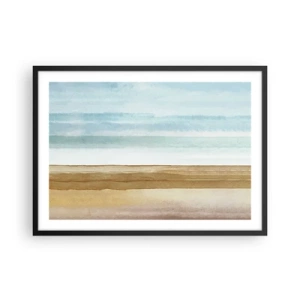 Pôster com moldura preta - Serenidade - 70x50 cm