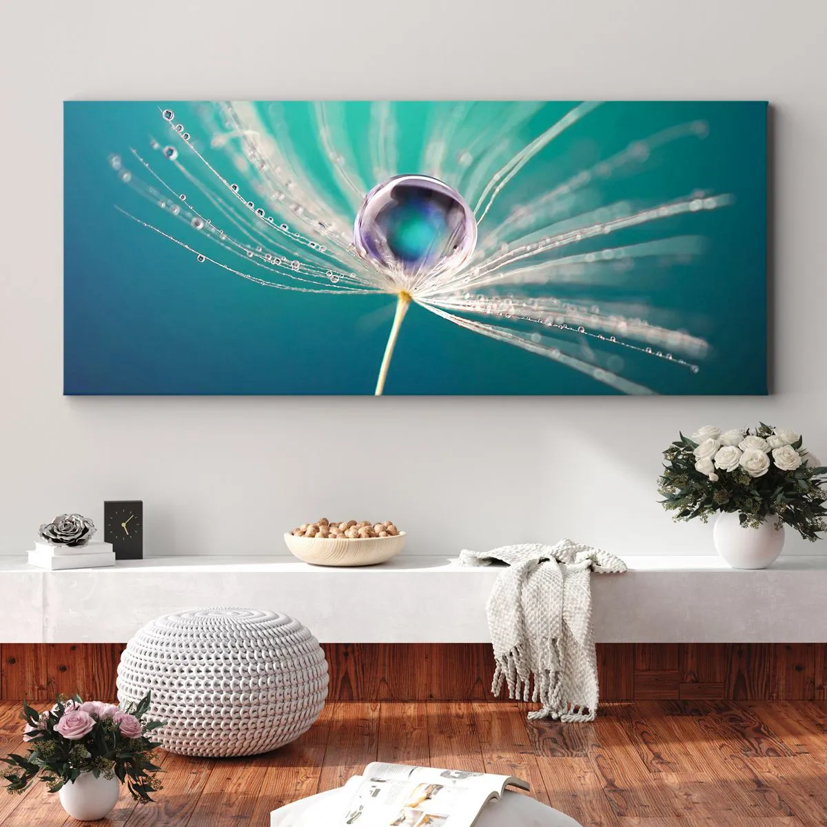 Quadro em tela - Momento místico - 100x40 cm
