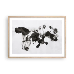 Pôster com moldura de carvalho claro - Existe um método para a loucura? - 70x50 cm