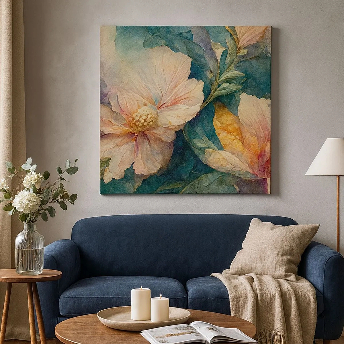 Quadro em tela - Apenas sutileza - 30x30 cm