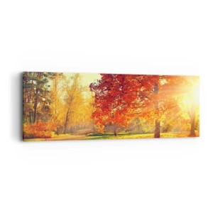 Quadro em tela - O vermelho é lindo - 90x30 cm