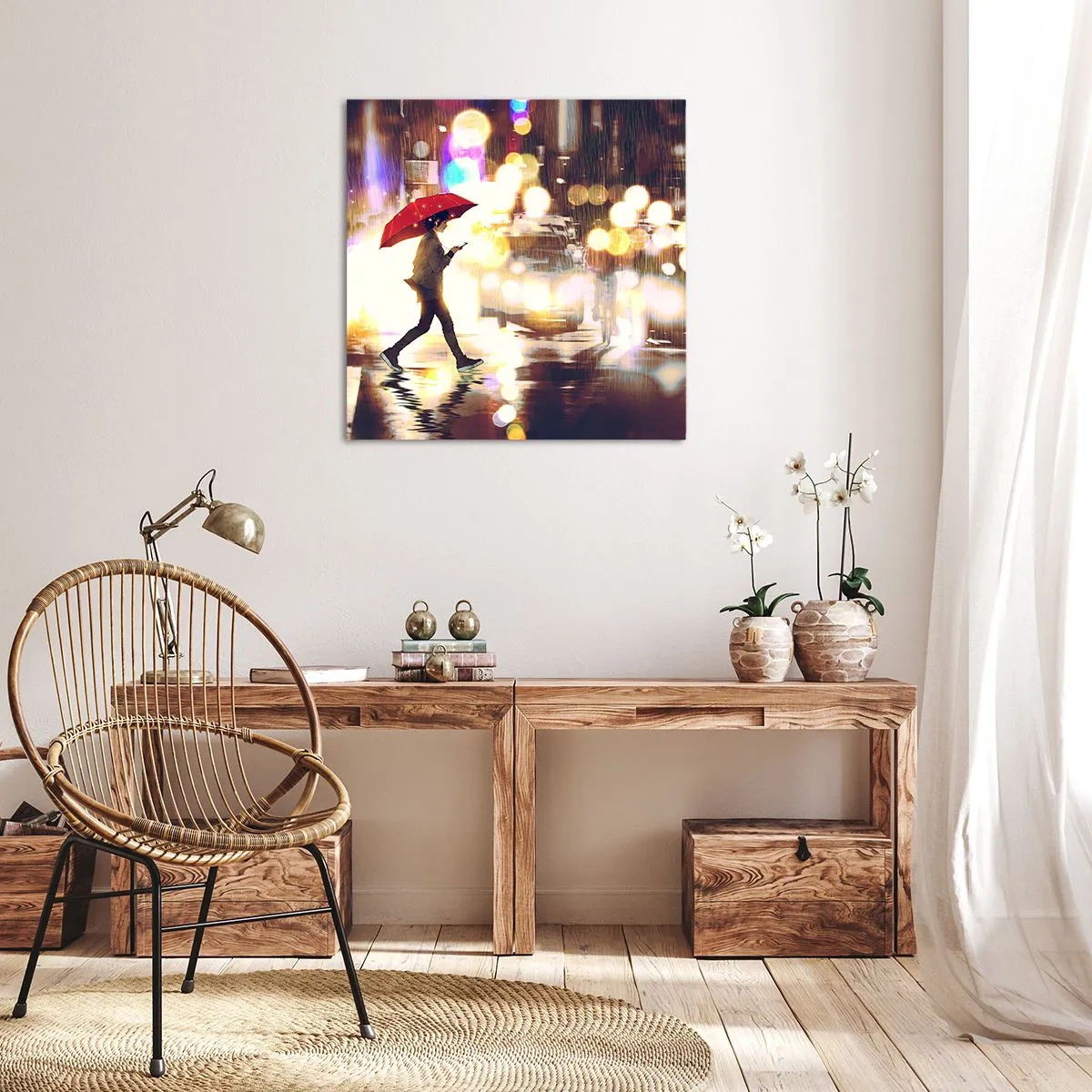 Quadro em tela - Apesar de tudo, ensolarado - 50x50 cm